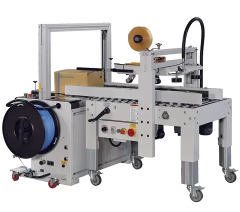Automatic Strapping & Taping Combo Machine
